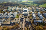 Luftaufnahme Bochum - Campus- Gebäude der Ruhr-Universität in Bochum im ...