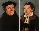 LUCAS CRANACH (1472 - 1553) | Portrait Diptych of Martin Luther and his ...