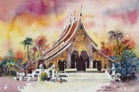 Laos Painting at PaintingValley.com | Explore collection of Laos Painting