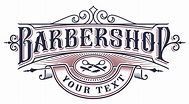 Barbershop logo design on the white background. 539439 Vector Art at ...