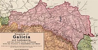 Kingdom of Galicia and Lodomeria, 1897 | Galicia, Map, Eastern europe