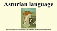 Asturian language - YouTube