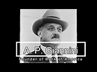 A. P. Giannini - Banker - Famous Guest at Hearst Castle - YouTube