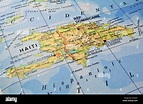Dominican Republic, Haiti map Stock Photo - Alamy