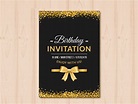 BlackGold Birthday Invitation - 13+ Examples, Format, Pdf | Examples