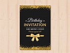 BlackGold Birthday Invitation - 13+ Examples, Format, Pdf | Examples