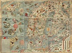 Antigo mapa medieval do norte da europa | Foto Premium