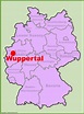 Wuppertal location on the Germany map - Ontheworldmap.com