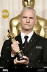 Martin McDonagh poses with his Oscar award for best live-action short ...