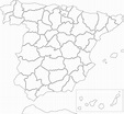 Mapa provincias de España para rellenar