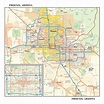 Phoenix, Arizona Wall Map by Globe Turner - The Map Shop