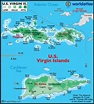 St Thomas Islands Map - Cities And Towns Map