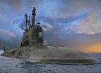 Russian K-329 Severodvinsk, a Yasen-class nuclear attack submarine ...