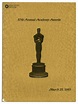 Lot Detail - Academy Awards Program From the 57th Annual Ceremony, Held ...