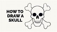 How to Draw a Skull - Halloween Drawings - YouTube