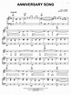 Al Jolson "Anniversary Song" Sheet Music Notes | Download Printable PDF ...