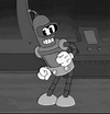 Bender Futurama Old Cartoon Dancing GIF | GIFDB.com
