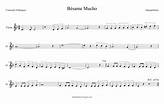 tubepartitura: Partitura para Flauta de Bésame Mucho de Consuelo ...