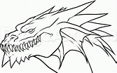 how to draw dragons | How to Draw a Dragon Head, Step by Step, Dragons ...