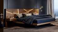 Ensemble de lit avec chevets attenants ECLIPSE | Chambre design
