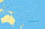 Map of Oceania - Guide of the World