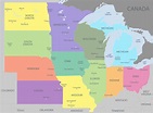 Map of Midwest US | Mappr