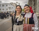 Women dressed in Iceland's national costume independence day, June 17th ...