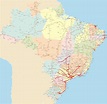 Mapa de carreteras de Brasil - Tamaño completo | Gifex