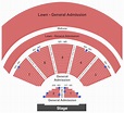 Cuthbert Amphitheater Seating Chart & Maps - Eugene