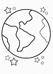 Desenhos de Planeta Terra 10 para Colorir e Imprimir - ColorirOnline.Com