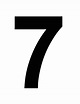 Number 7 Clipart Black And White | Images and Photos finder