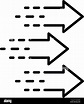 Tres flechas icono, el estilo de esquema Imagen Vector de stock - Alamy