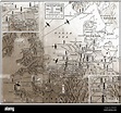 WW2 - A Set of maps from the time showing the number of bombing raids ...