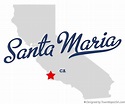 Map of Santa Maria, CA, California