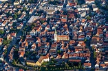 Bad Saulgau aus der Vogelperspektive: Altstadtbereich und ...