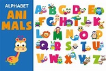 Cute Alphabet Animals | Custom-Designed Illustrations ~ Creative Market