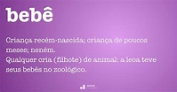 Bebê - Dicio, Dicionário Online de Português