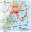 Mapa - La Expansión de Japón en Manchuria 1931-1933