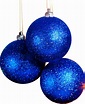 3 Blue Christmas Ball Ornaments (PSD) | Official PSDs