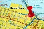 Hamilton, Ontario, Canada On A Map. Stock Photo | Royalty-Free | FreeImages