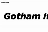 Gotham Italic - Graphic Design Fonts