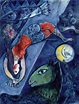 Chagall Der Blaue Zirkus - everybody floats in the sky in Chagalls ...