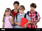 School children Stock Photo - Alamy