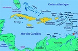 Les Antilles ≡ Voyage - Carte - Plan