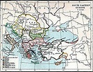 Byzantine Civil War 1341 - 1347 Map of south-eastern Europe and ...