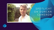 Spotlight On Duncan Cameron - YouTube