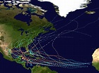 The path of every recorded Western hemisphere Hurricane - Vivid Maps