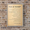 What is Success Quote Poem by Ralph Waldo Emerson Poster | Etsy