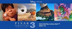 Pixar Short Film Collection Vol. 3 On Blu-ray and Digital This November