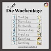 Welcher Tag ist heute? | Deutsch lernen, Wochentage, Wortschatz